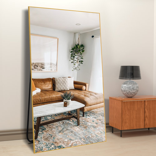 Ebern Designs Longin Rectangle Metal Full Length Mirror & Reviews Wayfair
